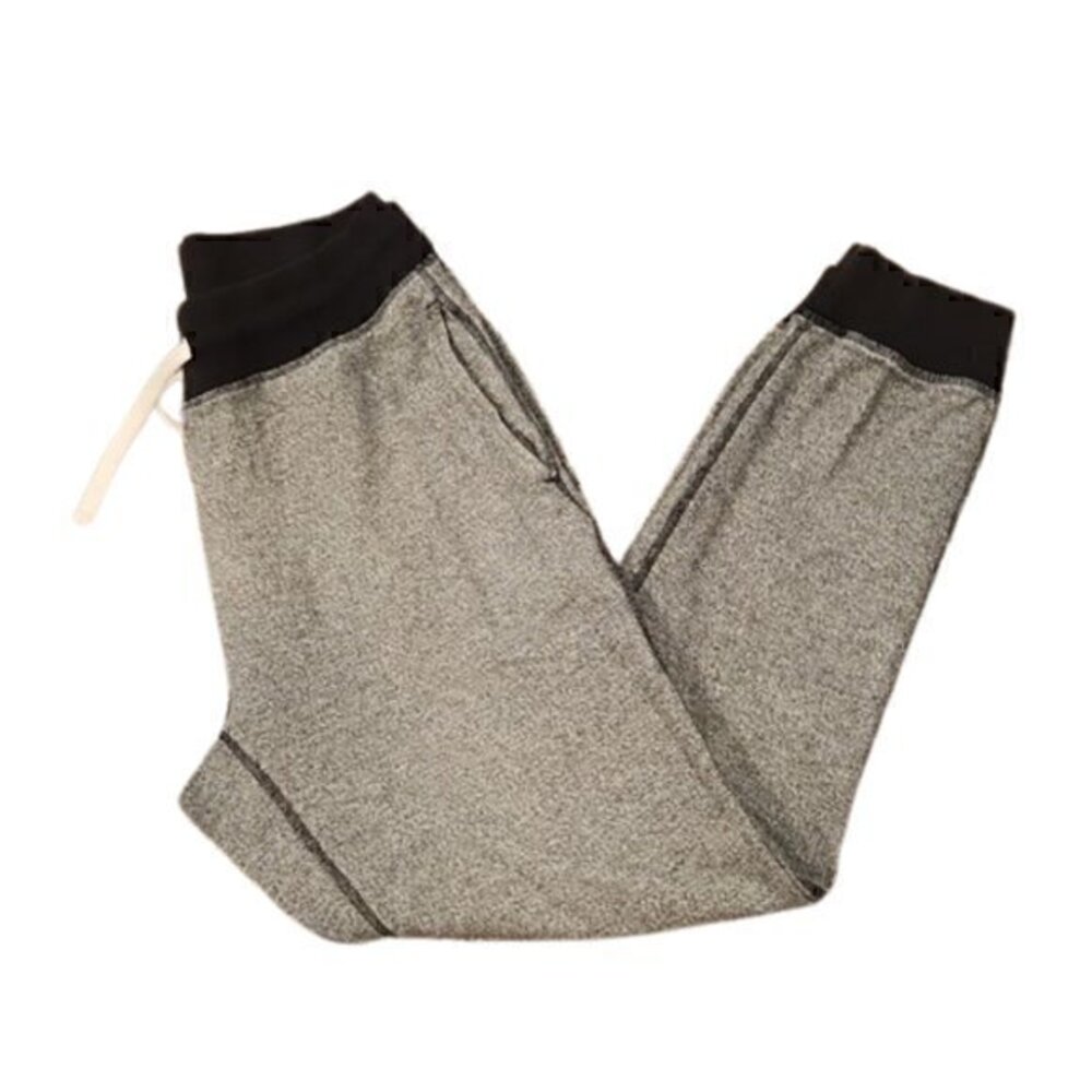 [H&M] Black and Gray Hi Rise Drawstring Joggers - Size M
